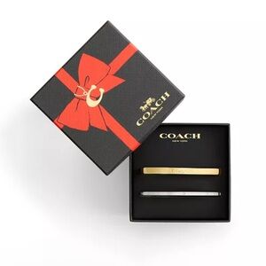 Brand new in box with tags. Coach duo bangle set